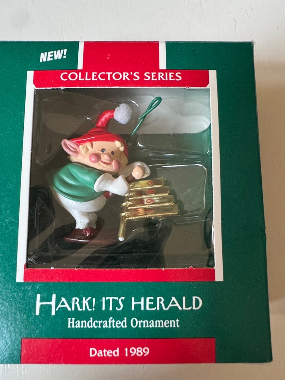 Hallmark 'Hark! It's Herald' Ornament - Green, Red & Gold